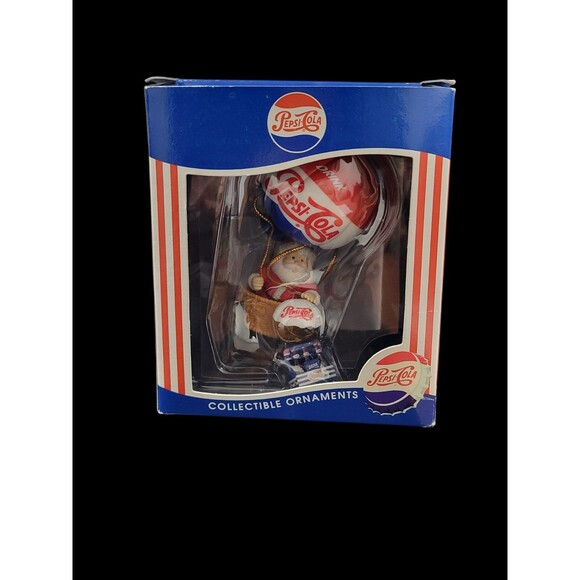 Pepsi Cola Santa Hot Air Balloon Christmas Ornament w/Box 1997 Matrix - Picture 8 of 12